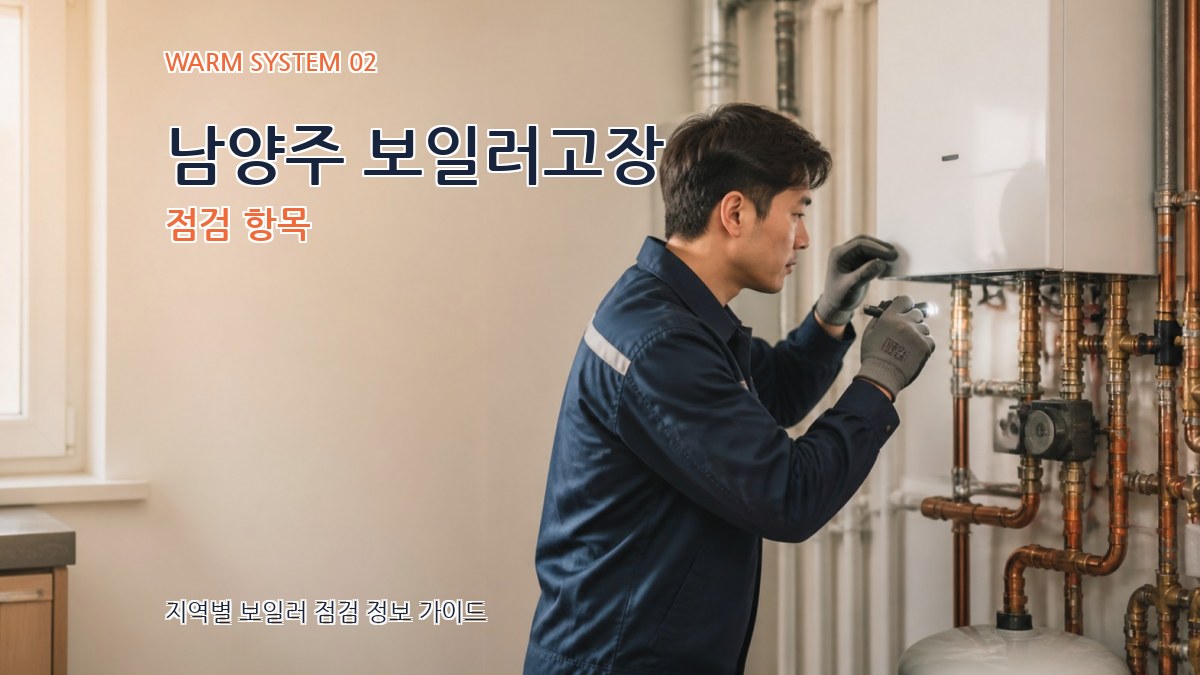 남양주 보일러고장 점검 항목