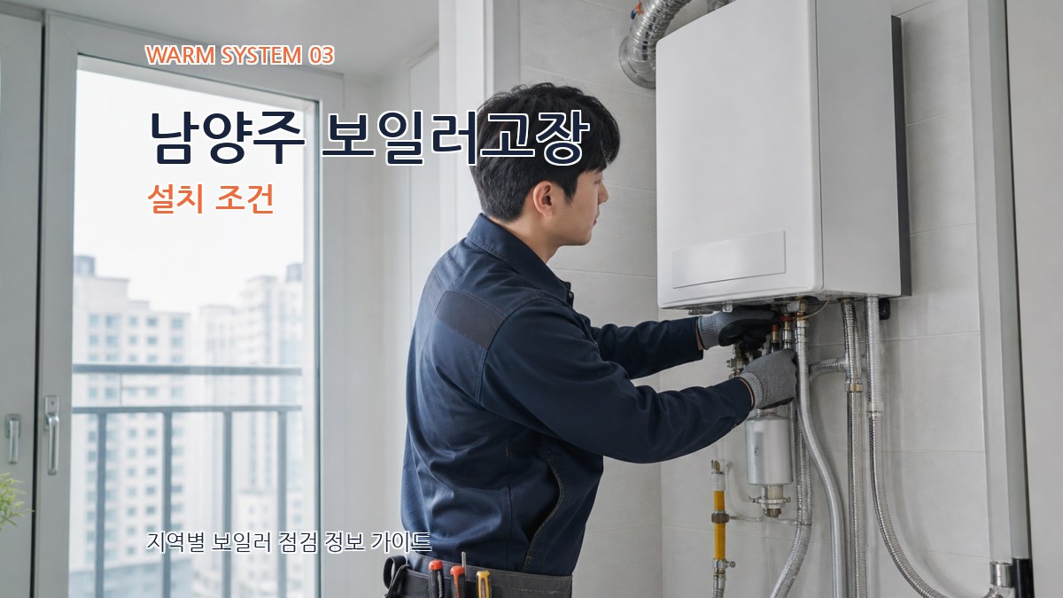 남양주 보일러고장 설치 조건