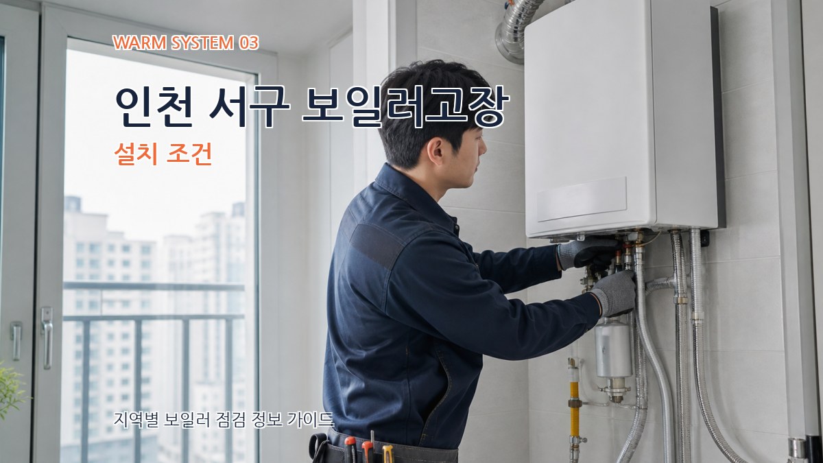인천 서구 보일러고장 설치 조건