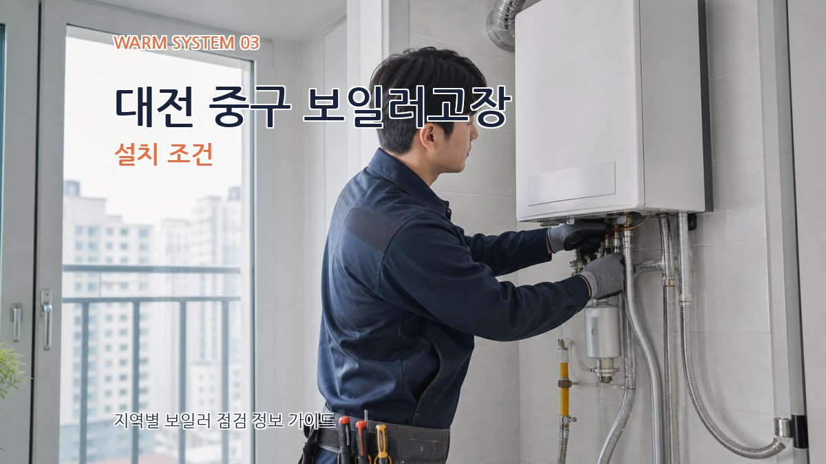 대전 중구 보일러고장 설치 조건