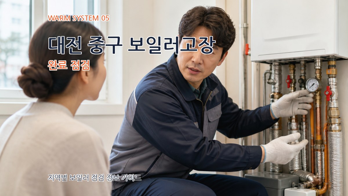 대전 중구 보일러고장 완료 점검