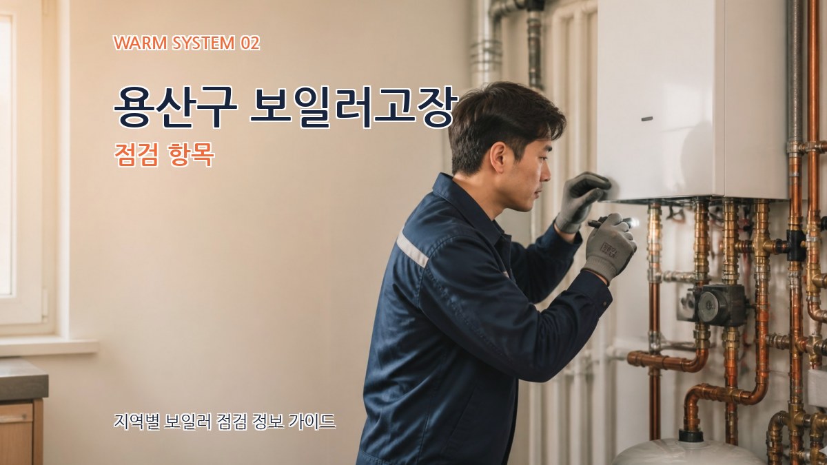 용산구 보일러고장 점검 항목