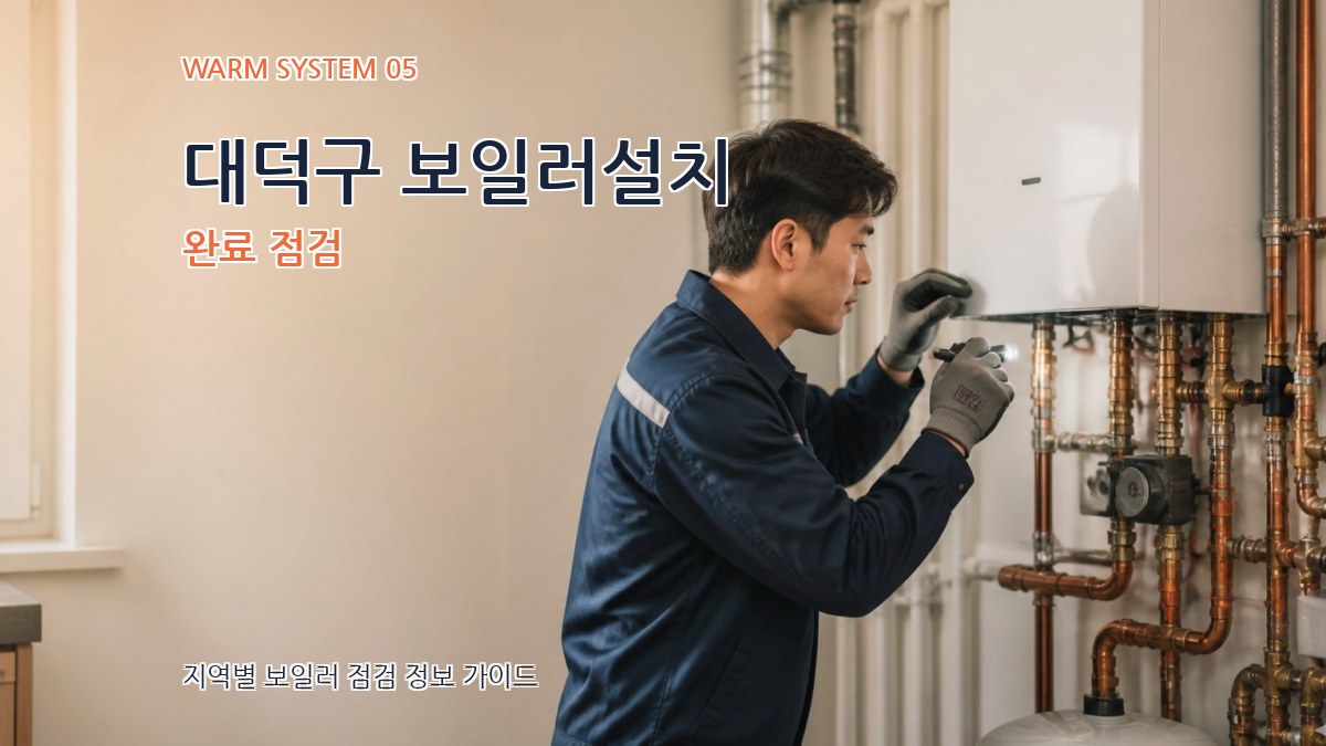 대덕구 보일러설치 완료 점검
