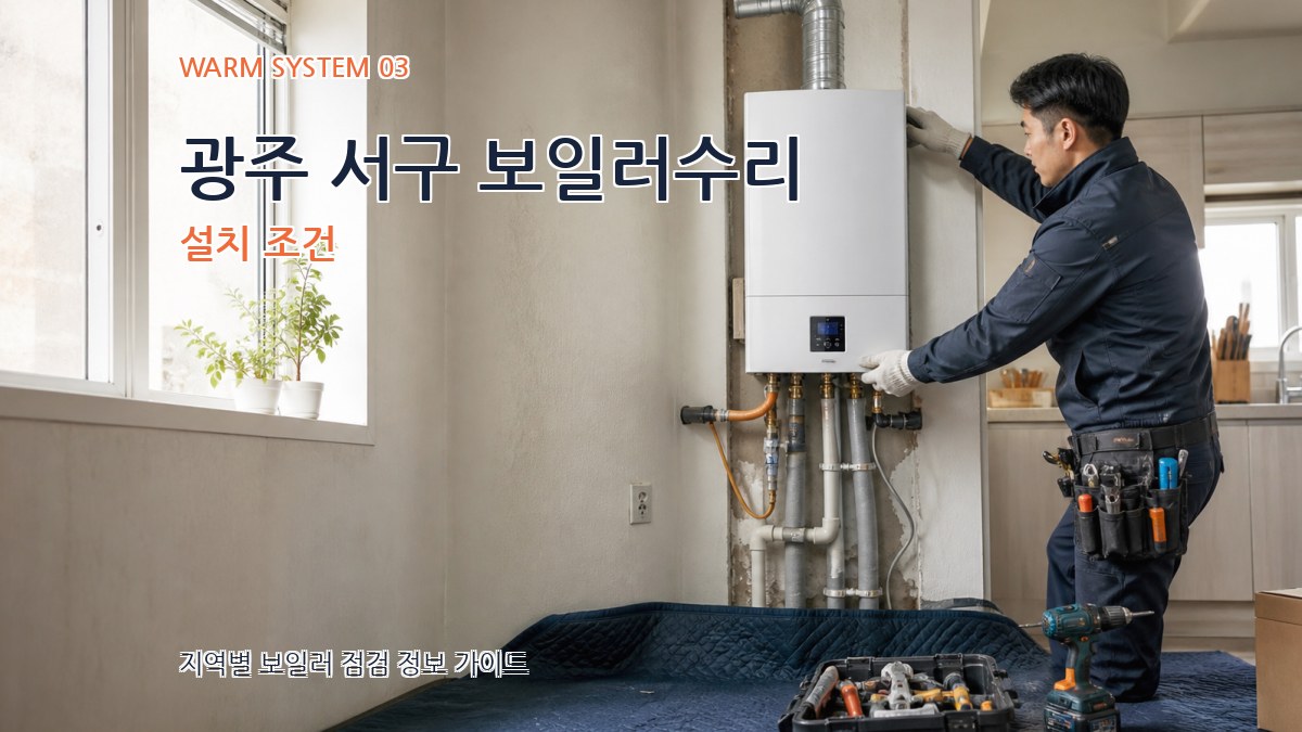광주 서구 보일러수리 설치 조건