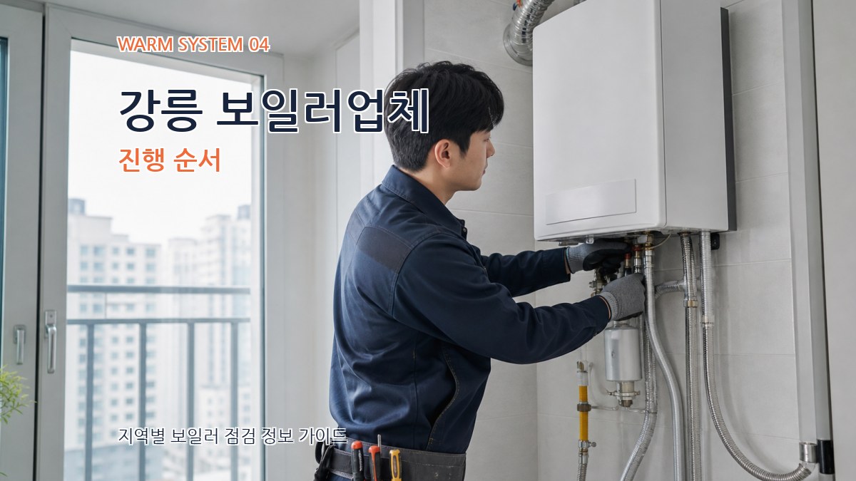 강릉 보일러업체 진행 순서