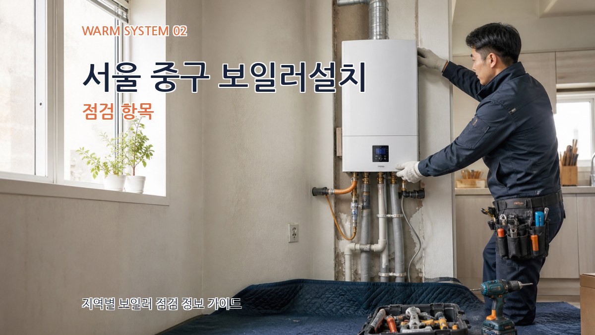 서울 중구 보일러설치 점검 항목