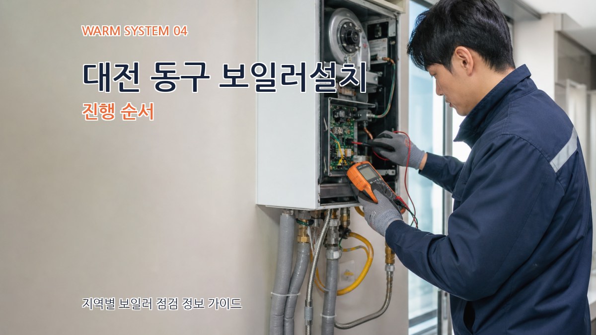 대전 동구 보일러설치 진행 순서