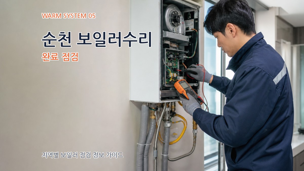 순천 보일러수리 완료 점검