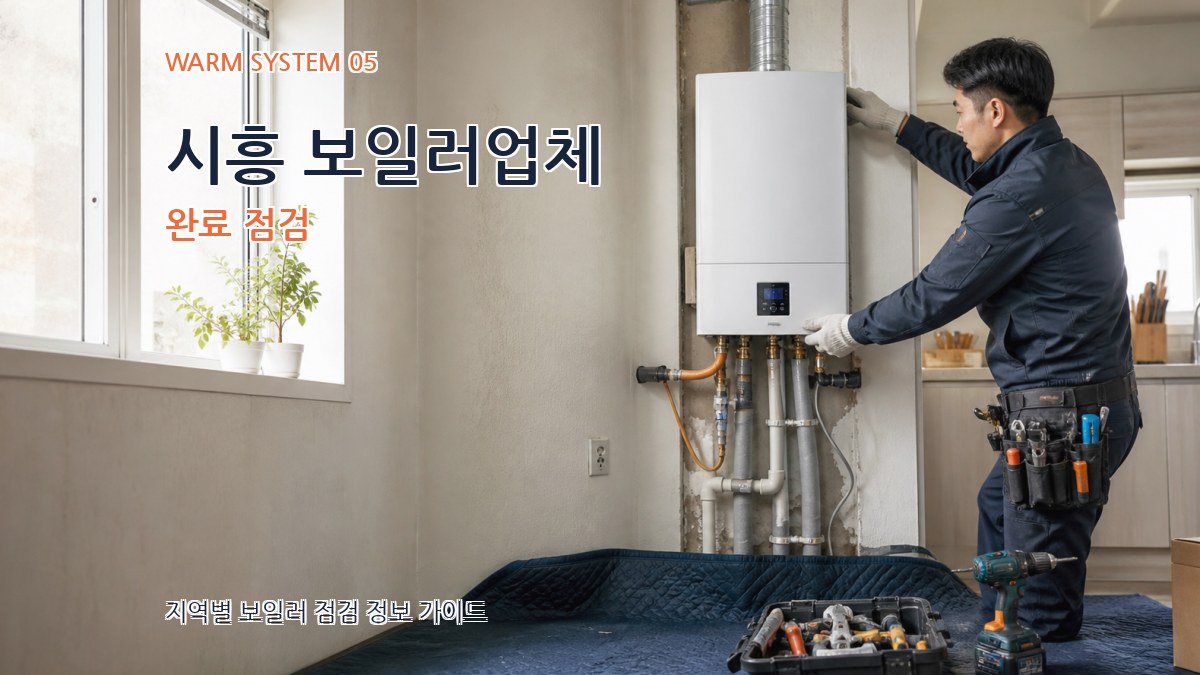 시흥 보일러업체 완료 점검
