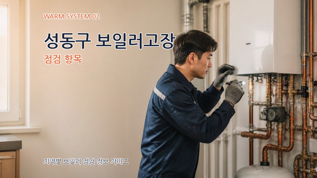 성동구 보일러고장 점검 항목