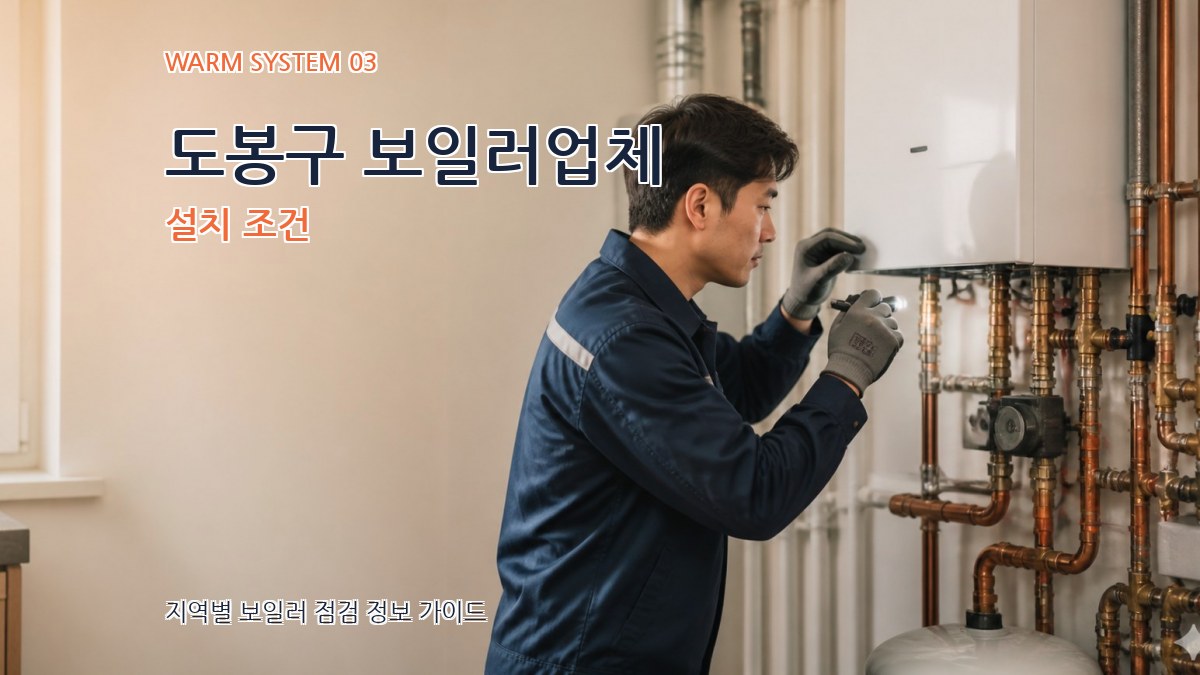 도봉구 보일러업체 설치 조건