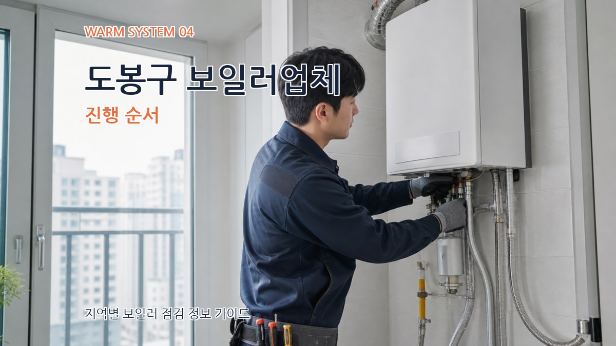 도봉구 보일러업체 진행 순서