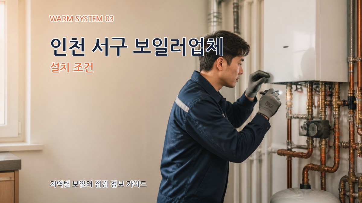 인천 서구 보일러업체 설치 조건