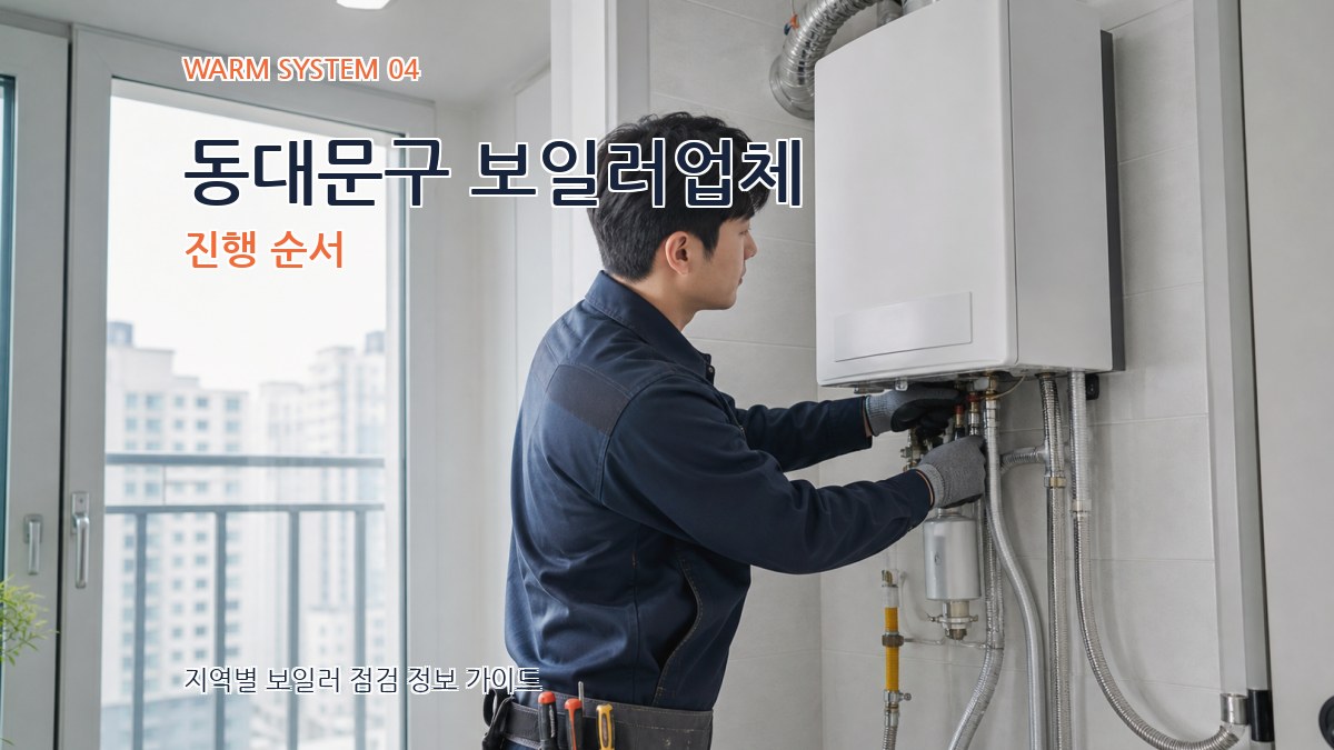 동대문구 보일러업체 진행 순서