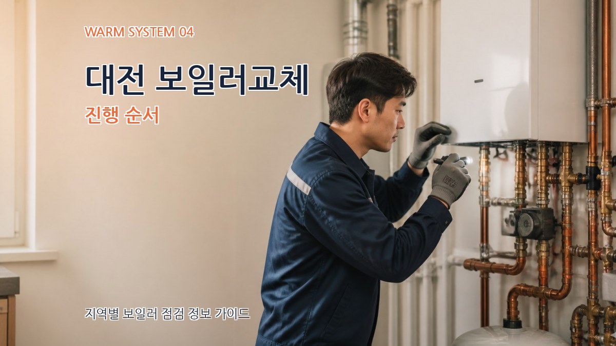 대전 보일러교체 진행 순서