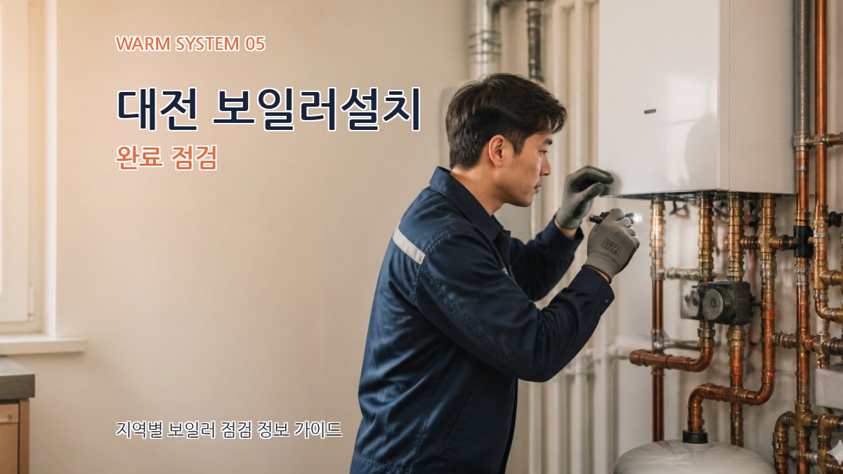 대전 보일러설치 완료 점검