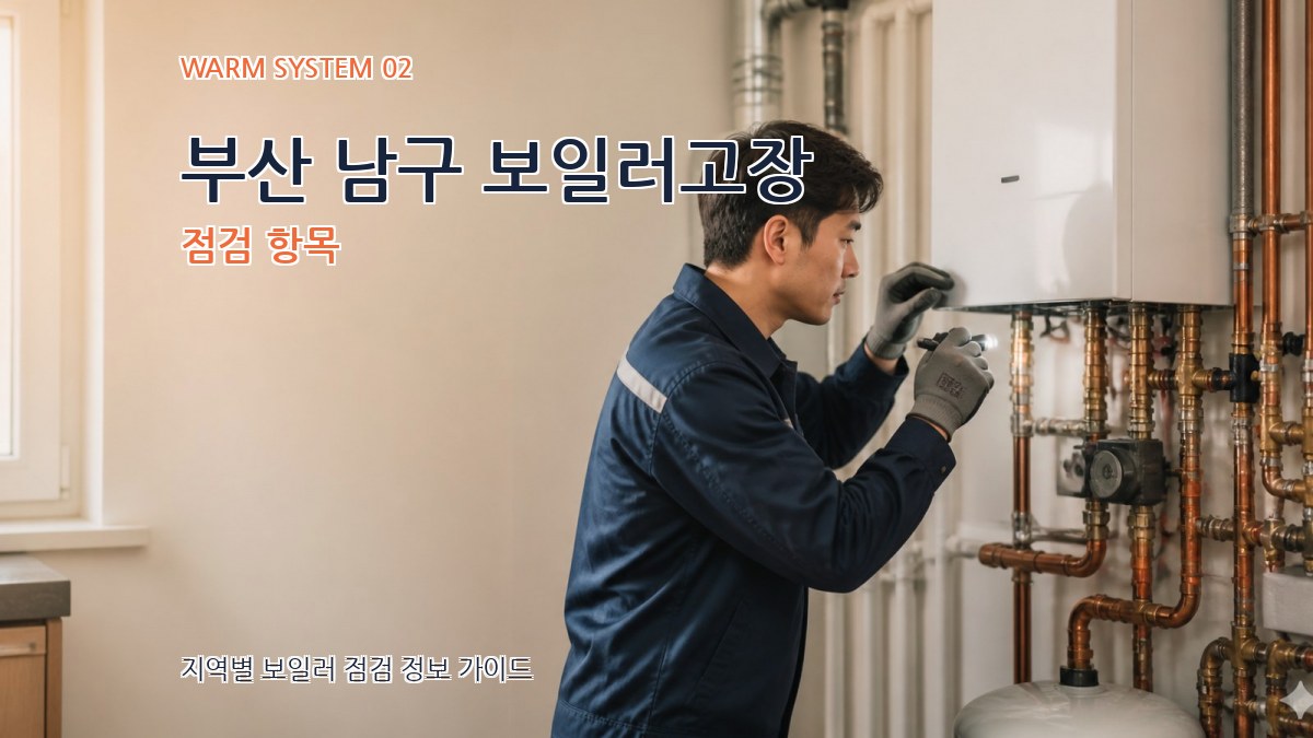 부산 남구 보일러고장 점검 항목