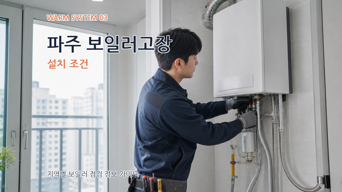 파주 보일러고장 설치 조건