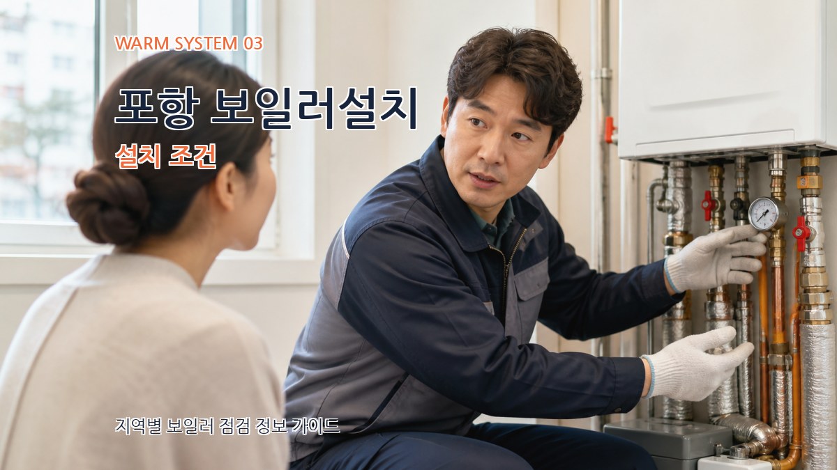 포항 보일러설치 설치 조건