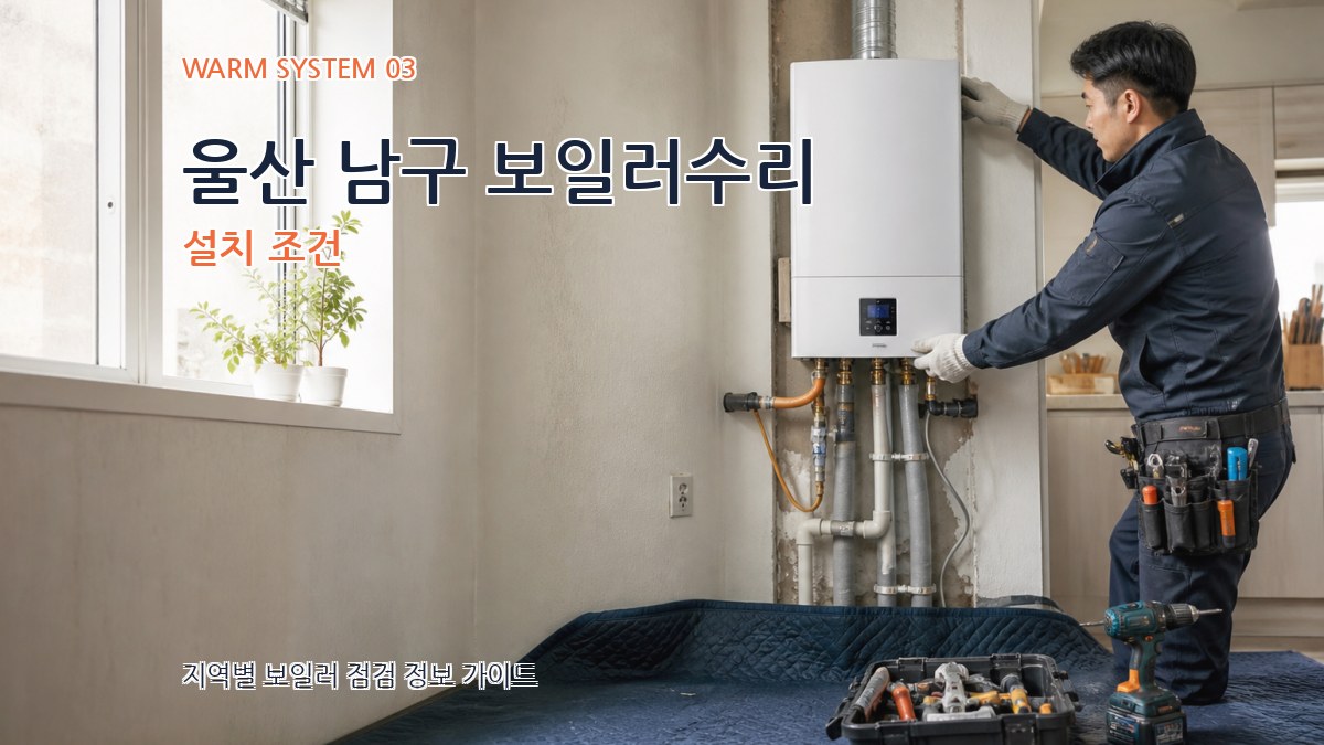 울산 남구 보일러수리 설치 조건