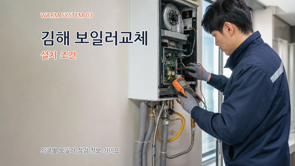 김해 보일러교체 설치 조건
