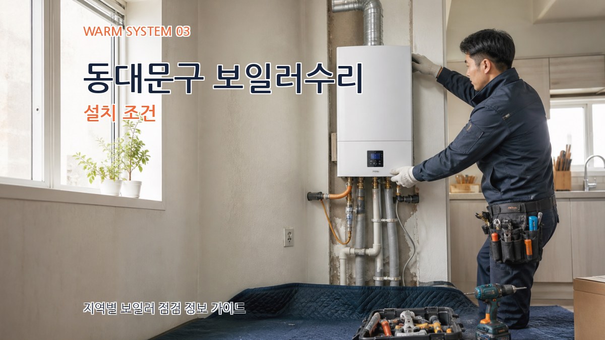 동대문구 보일러수리 설치 조건