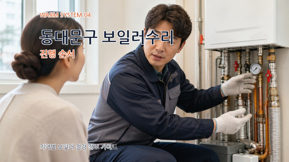 동대문구 보일러수리 진행 순서