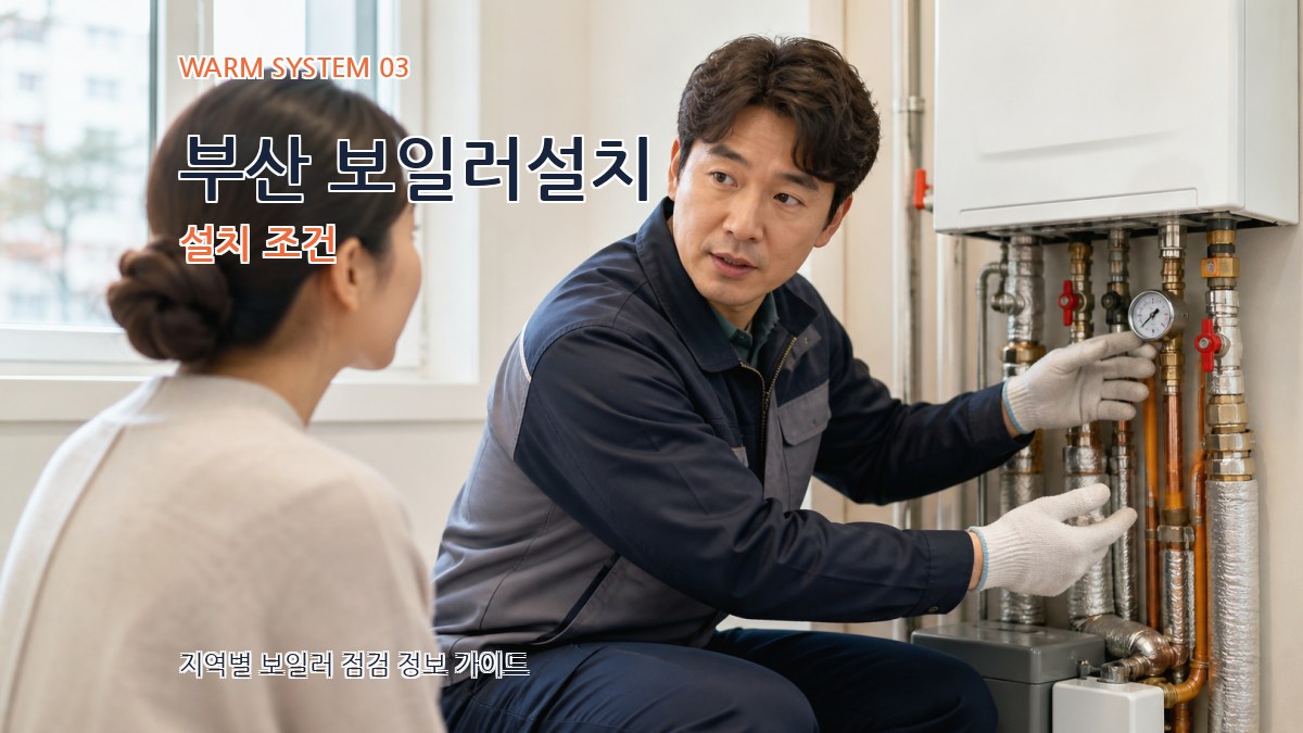 부산 보일러설치 설치 조건