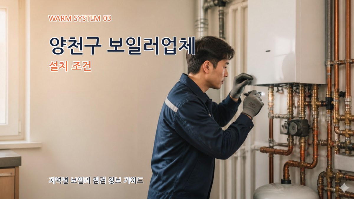 양천구 보일러업체 설치 조건