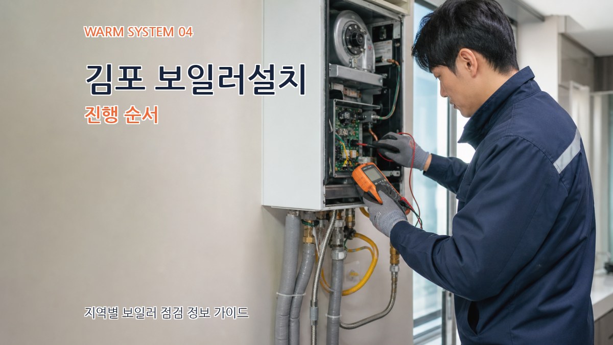 김포 보일러설치 진행 순서