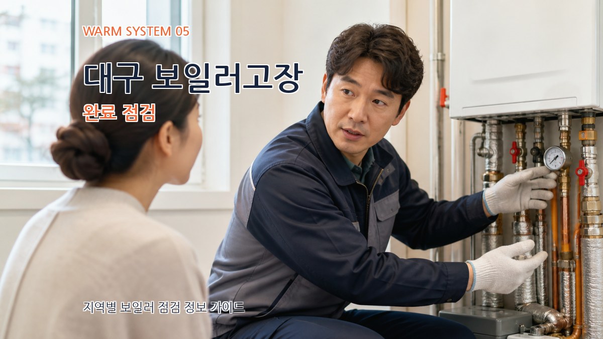 대구 보일러고장 완료 점검