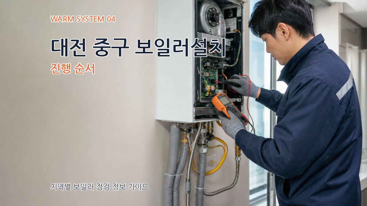 대전 중구 보일러설치 진행 순서