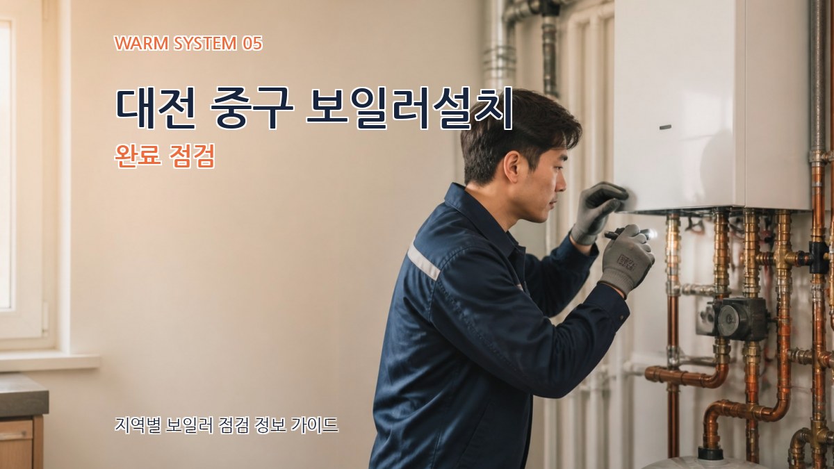 대전 중구 보일러설치 완료 점검