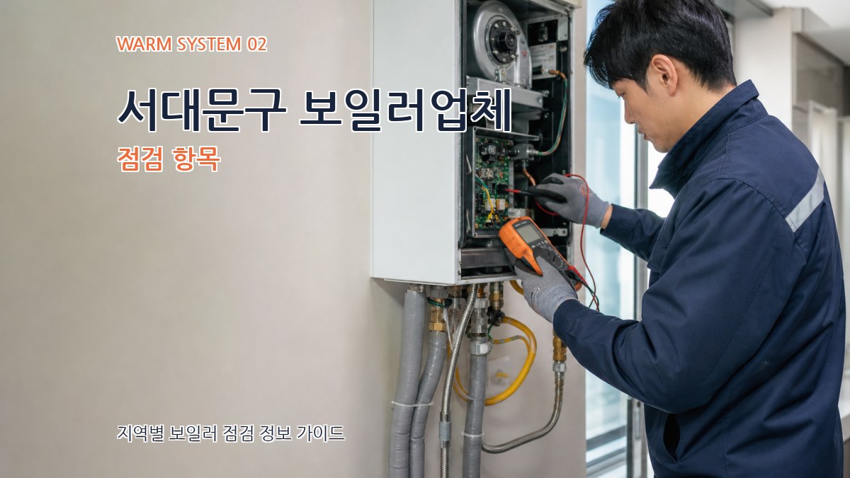 서대문구 보일러업체 점검 항목