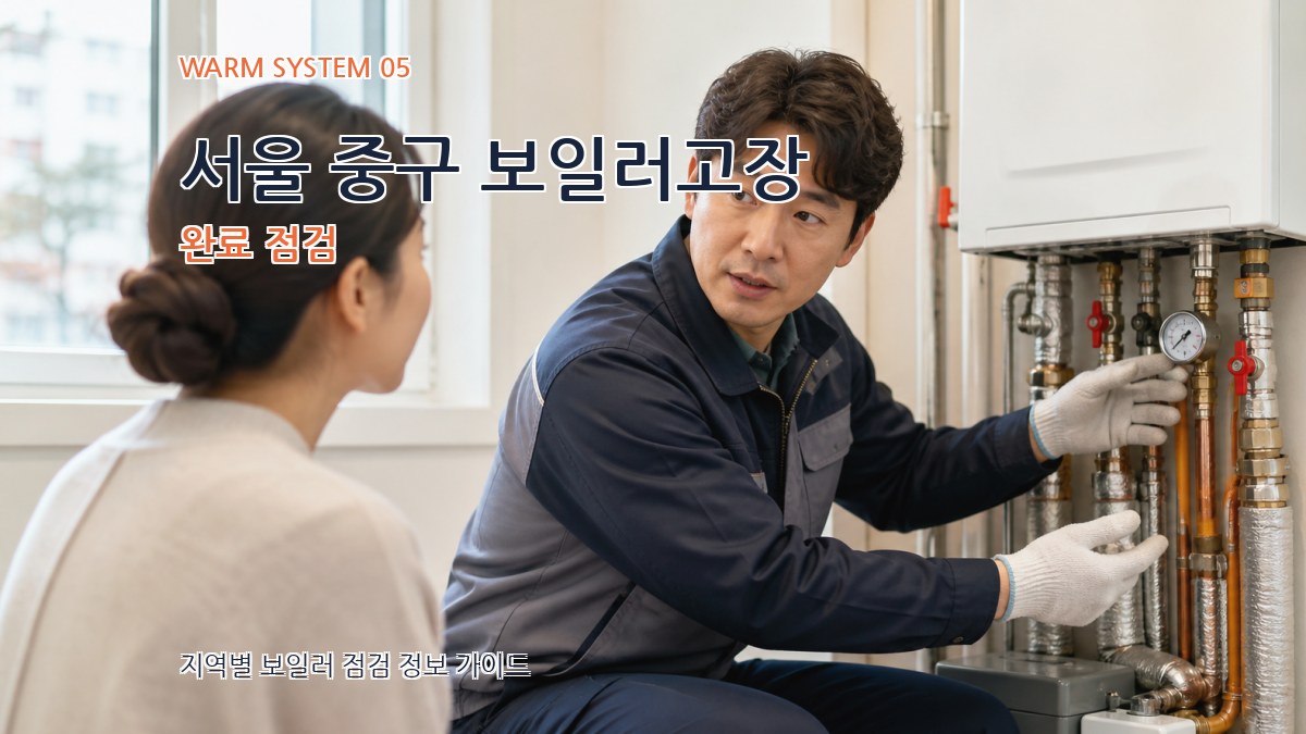 서울 중구 보일러고장 완료 점검