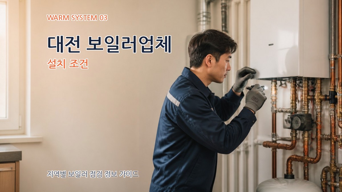 대전 보일러업체 설치 조건