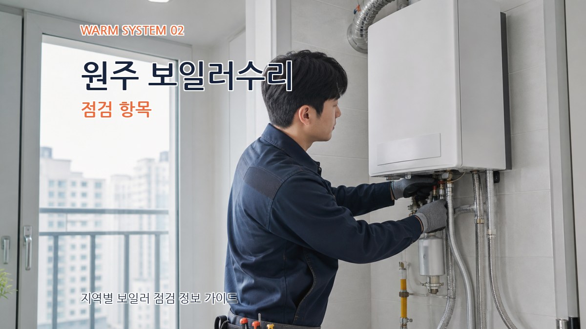 원주 보일러수리 점검 항목