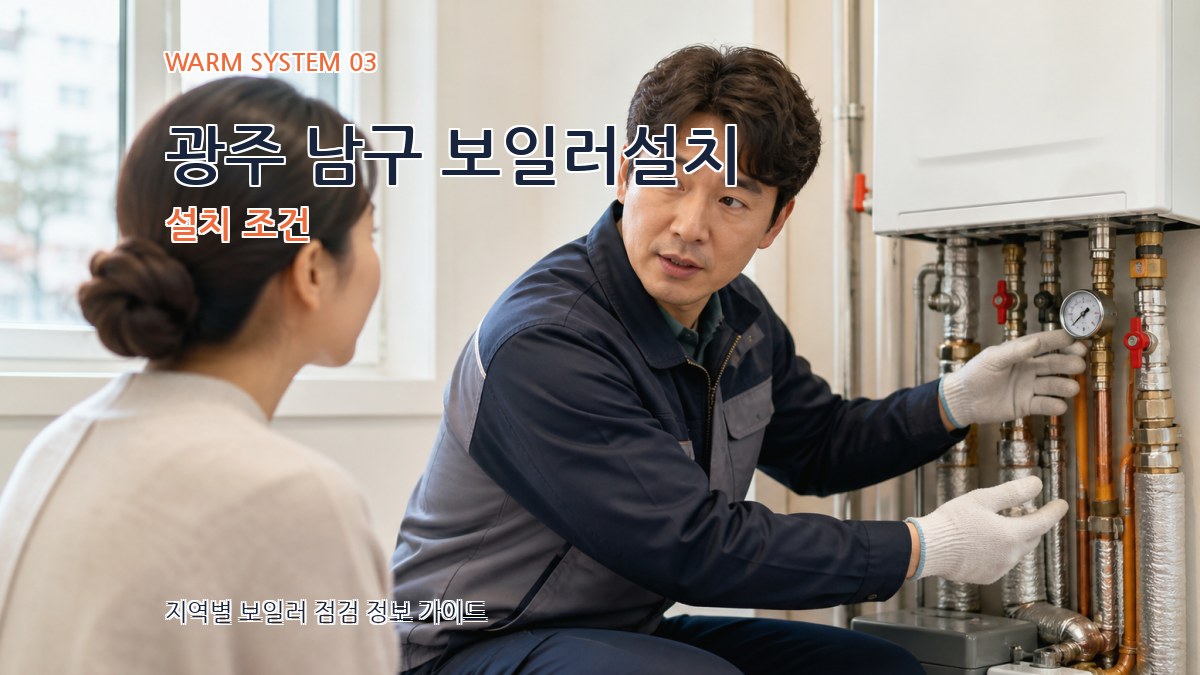 광주 남구 보일러설치 설치 조건