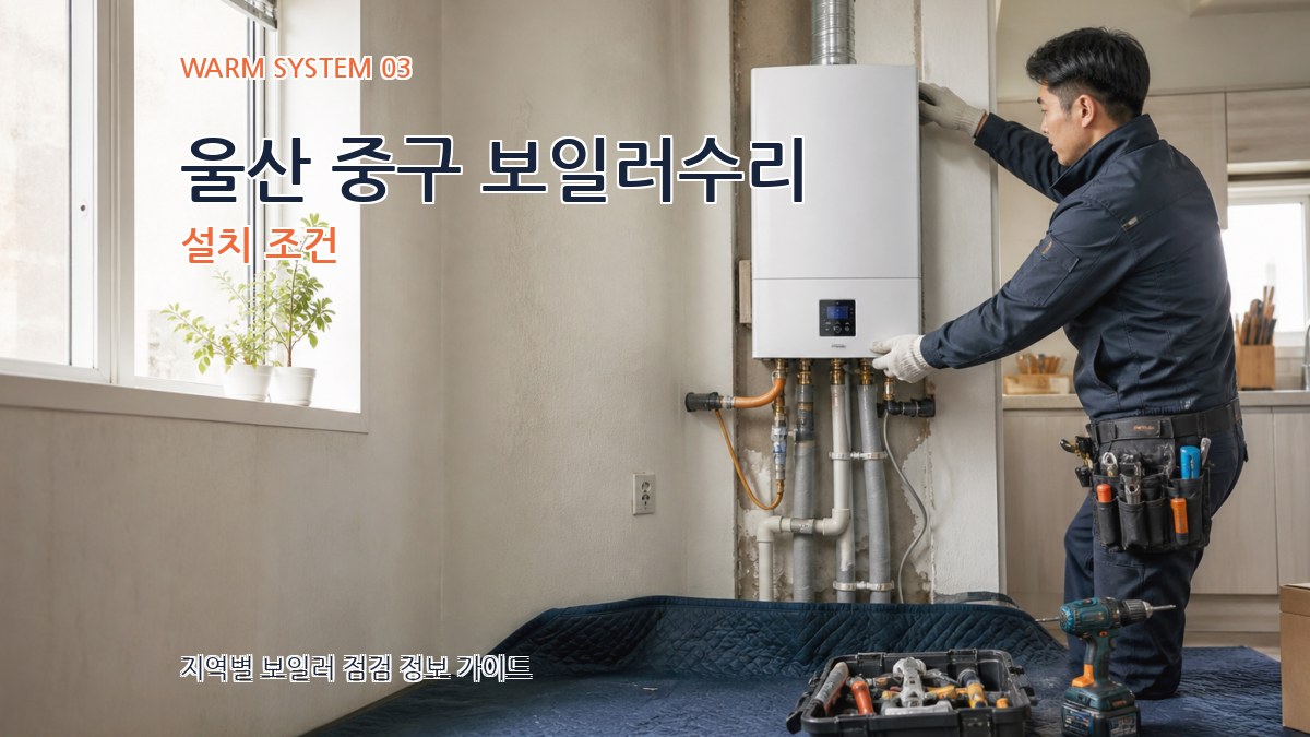 울산 중구 보일러수리 설치 조건