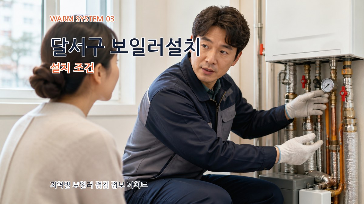 달서구 보일러설치 설치 조건