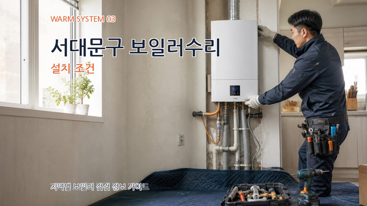 서대문구 보일러수리 설치 조건