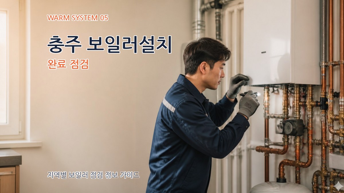충주 보일러설치 완료 점검