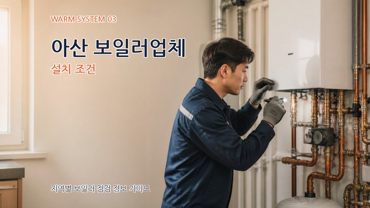 아산 보일러업체 설치 조건