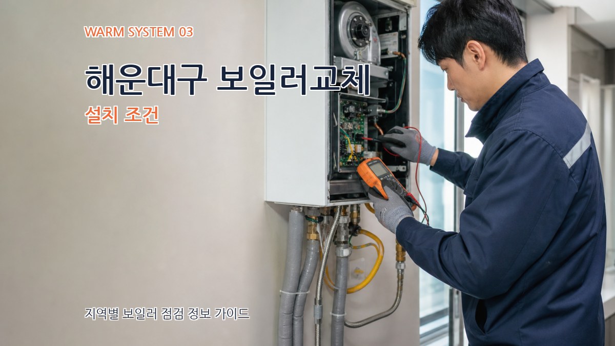 해운대구 보일러교체 설치 조건