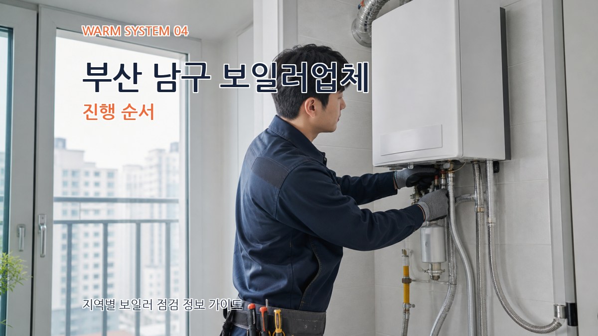 부산 남구 보일러업체 진행 순서