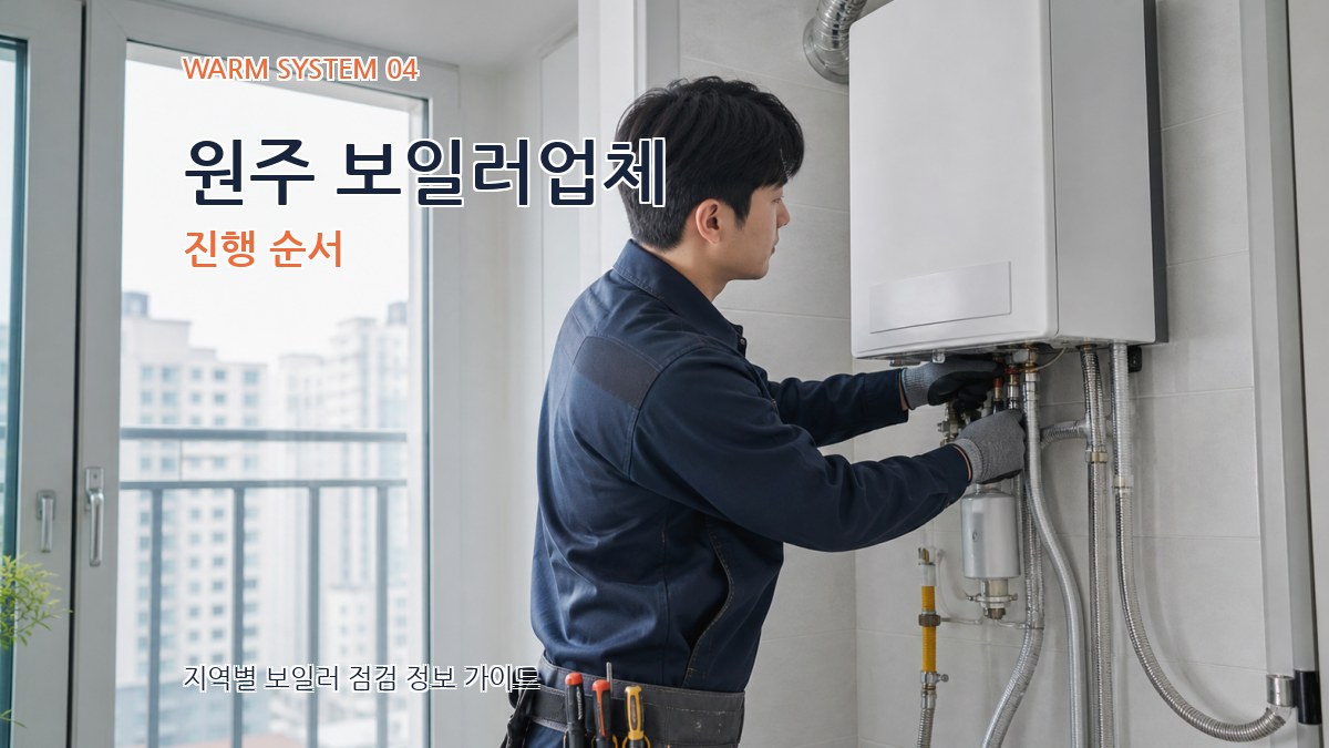 원주 보일러업체 진행 순서