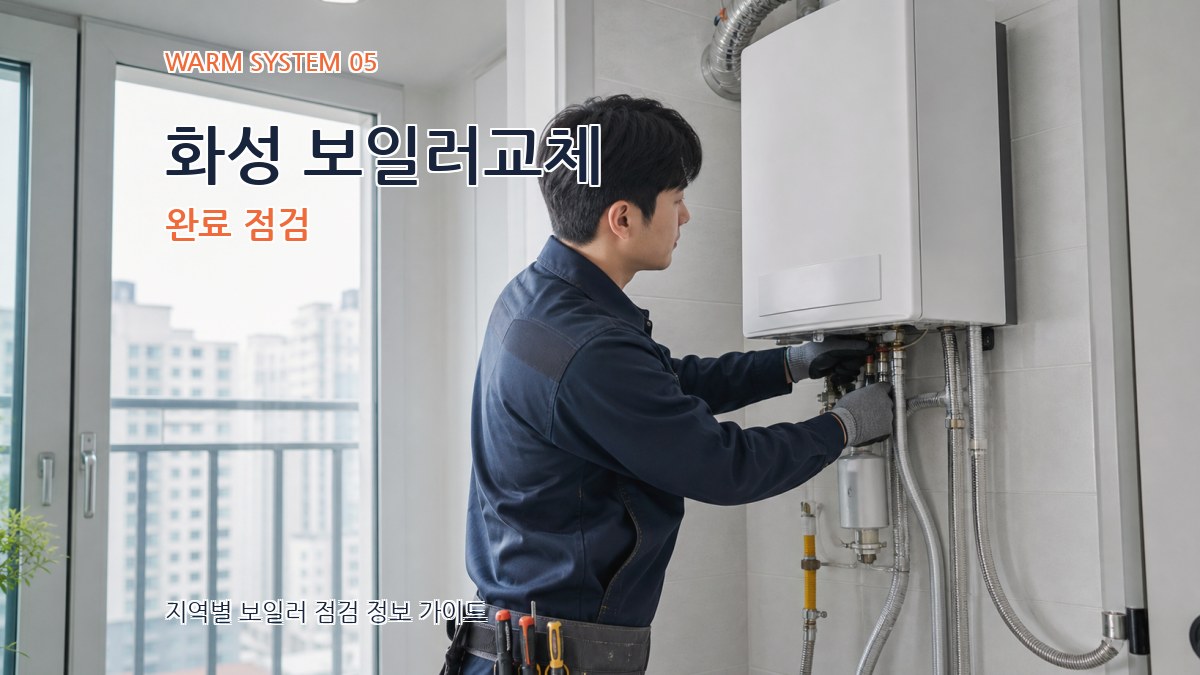 화성 보일러교체 완료 점검