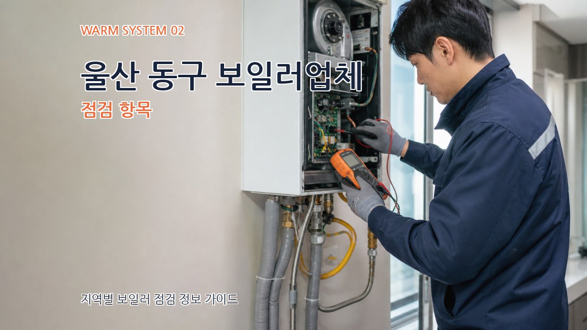 울산 동구 보일러업체 점검 항목