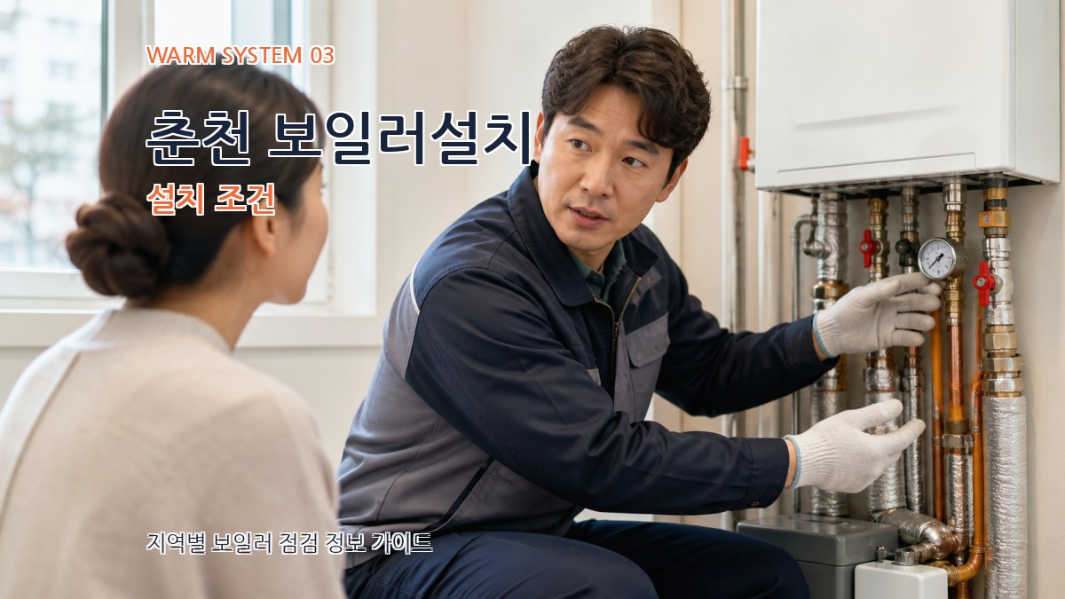 춘천 보일러설치 설치 조건