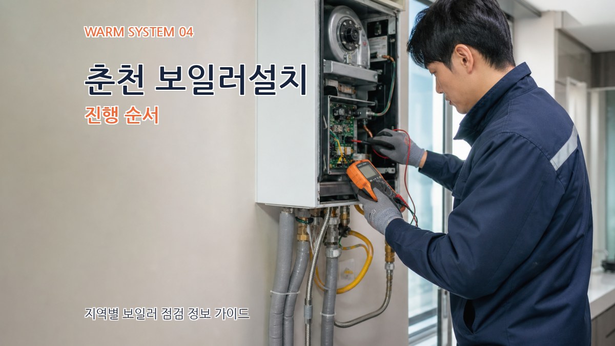 춘천 보일러설치 진행 순서